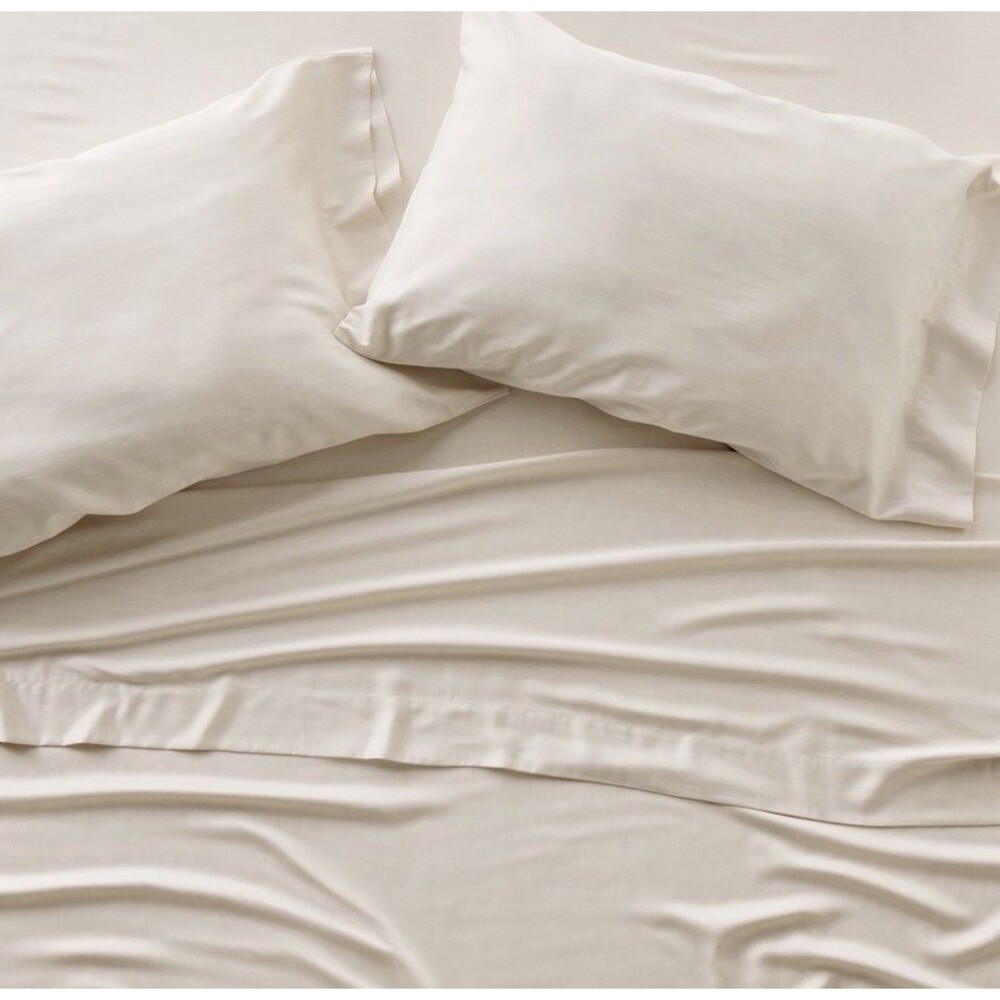 California King 400 Thread Count Rayon from Bamboo Sheet Set Natural - NEW